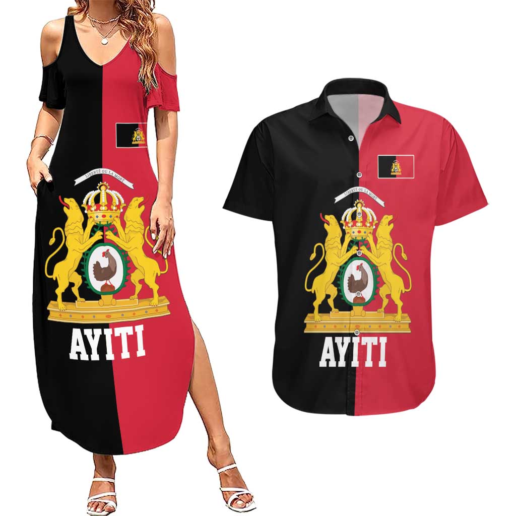 First Empire of Haiti 1804 –1806 Couples Matching Summer Maxi Dress and Hawaiian Shirt Liberte ou la Mort!