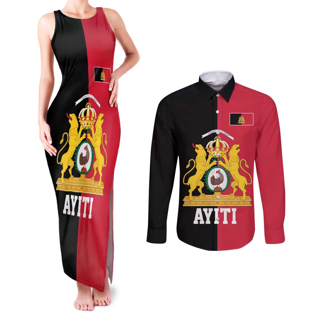 First Empire of Haiti 1804 –1806 Couples Matching Tank Maxi Dress and Long Sleeve Button Shirt Liberte ou la Mort!
