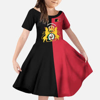 First Empire of Haiti 1804 –1806 Family Matching Long Sleeve Bodycon Dress and Hawaiian Shirt Liberte ou la Mort!