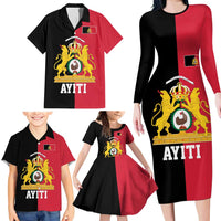 First Empire of Haiti 1804 –1806 Family Matching Long Sleeve Bodycon Dress and Hawaiian Shirt Liberte ou la Mort!