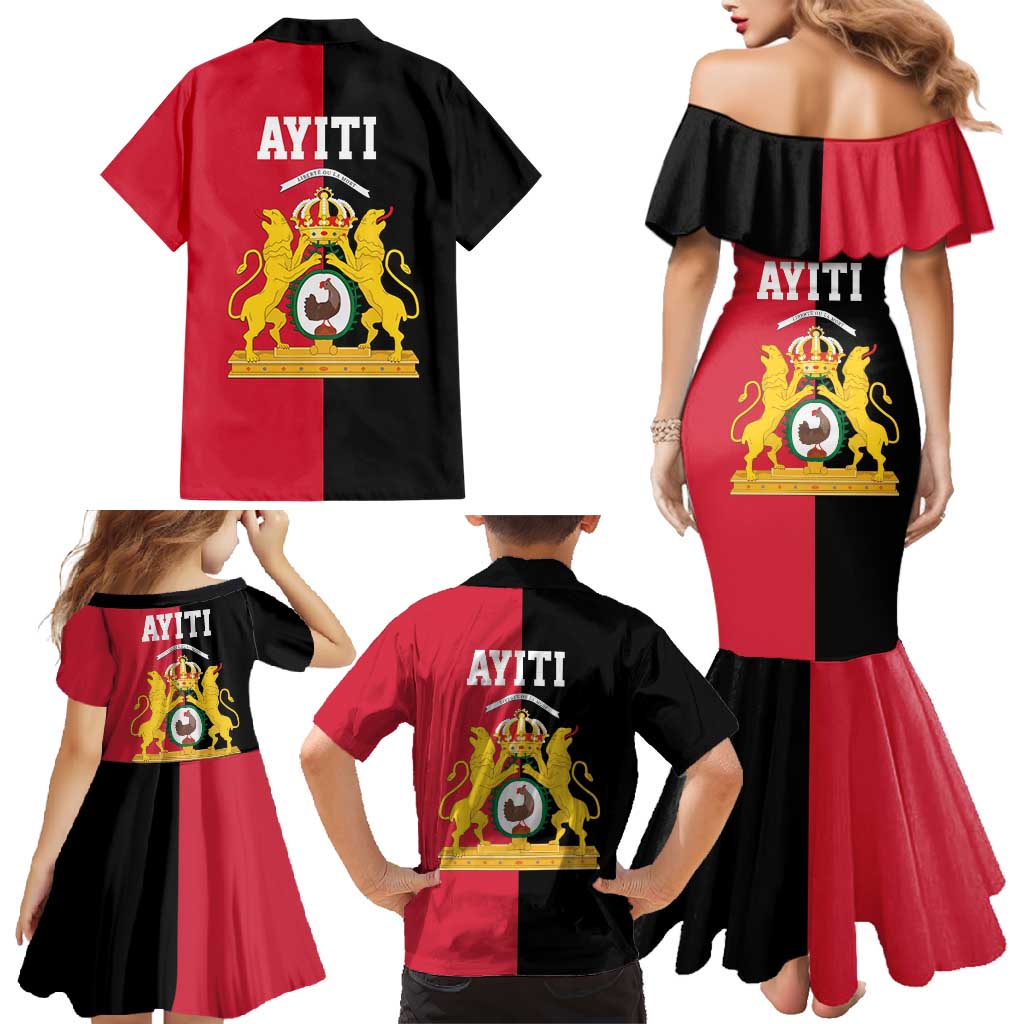 First Empire of Haiti 1804 –1806 Family Matching Mermaid Dress and Hawaiian Shirt Liberte ou la Mort!