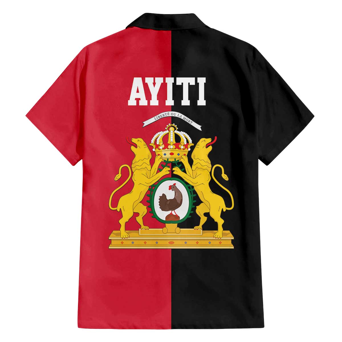 First Empire of Haiti 1804 –1806 Family Matching Off The Shoulder Long Sleeve Dress and Hawaiian Shirt Liberte ou la Mort!