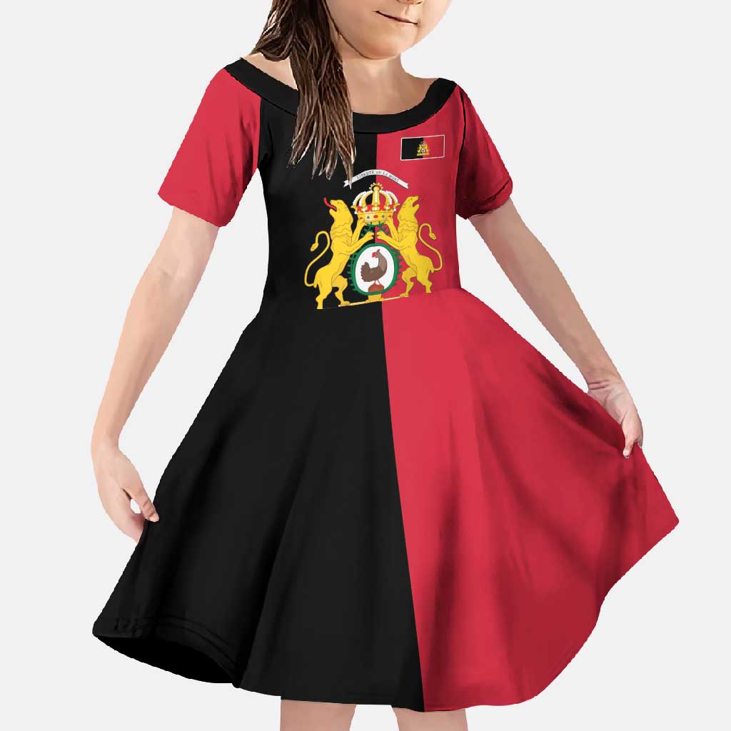 First Empire of Haiti 1804 –1806 Family Matching Off Shoulder Maxi Dress and Hawaiian Shirt Liberte ou la Mort!