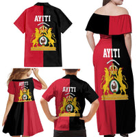 First Empire of Haiti 1804 –1806 Family Matching Off Shoulder Maxi Dress and Hawaiian Shirt Liberte ou la Mort!