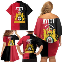 First Empire of Haiti 1804 –1806 Family Matching Off Shoulder Short Dress and Hawaiian Shirt Liberte ou la Mort!