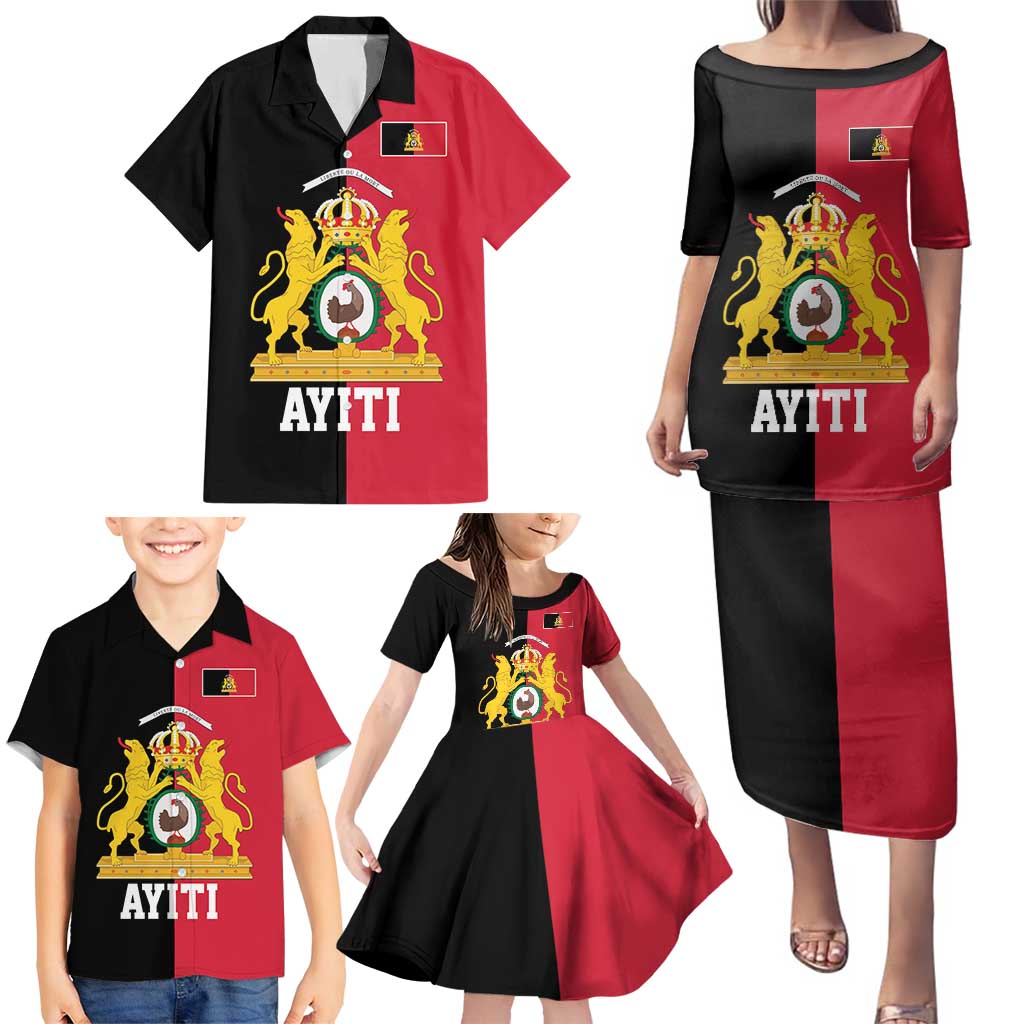 First Empire of Haiti 1804 –1806 Family Matching Puletasi and Hawaiian Shirt Liberte ou la Mort!