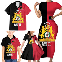 First Empire of Haiti 1804 –1806 Family Matching Short Sleeve Bodycon Dress and Hawaiian Shirt Liberte ou la Mort!