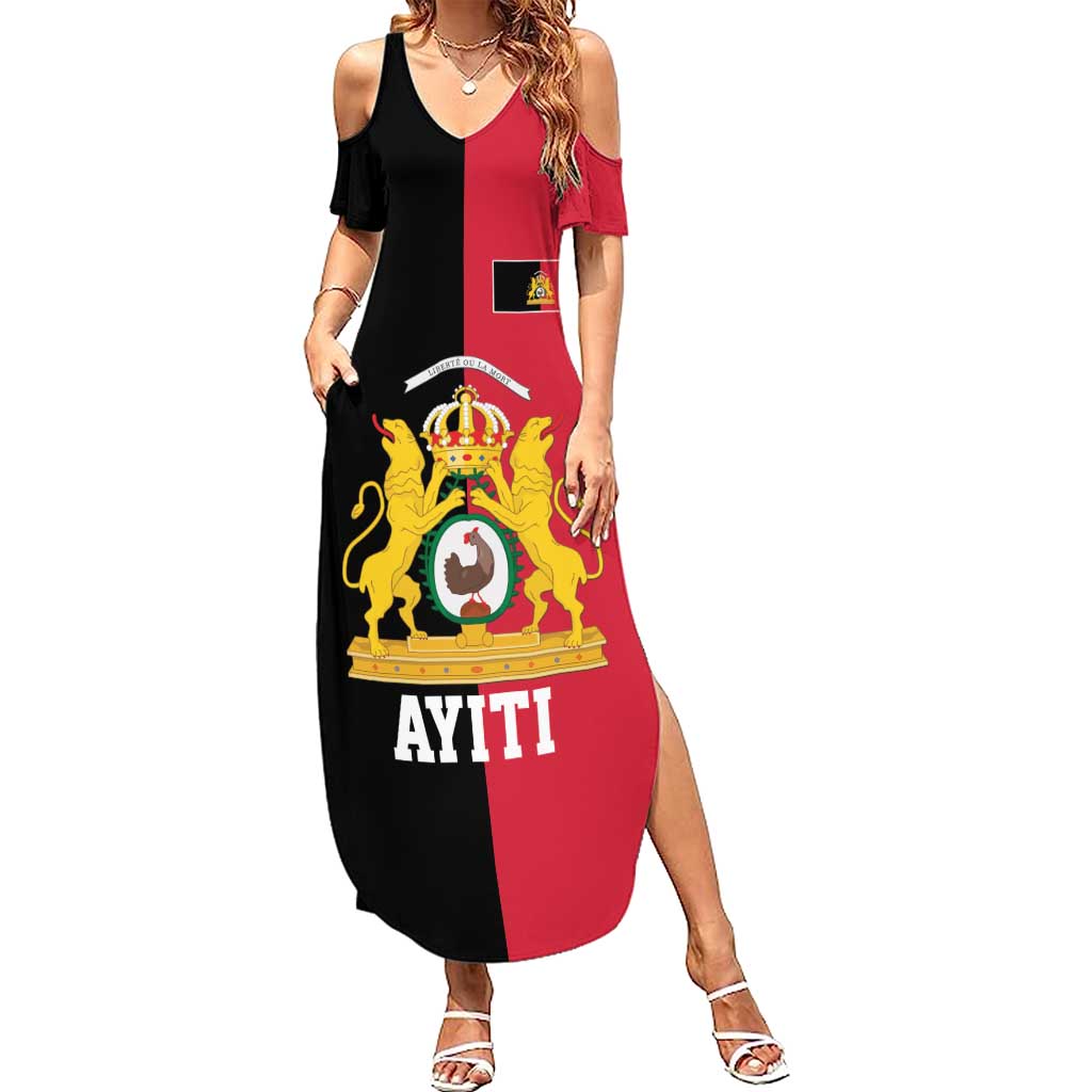 First Empire of Haiti 1804 –1806 Family Matching Summer Maxi Dress and Hawaiian Shirt Liberte ou la Mort!