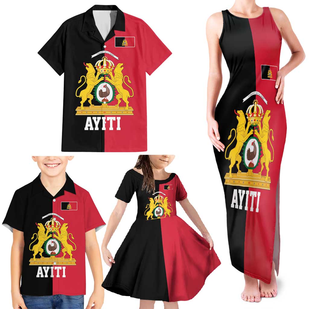 First Empire of Haiti 1804 –1806 Family Matching Tank Maxi Dress and Hawaiian Shirt Liberte ou la Mort!