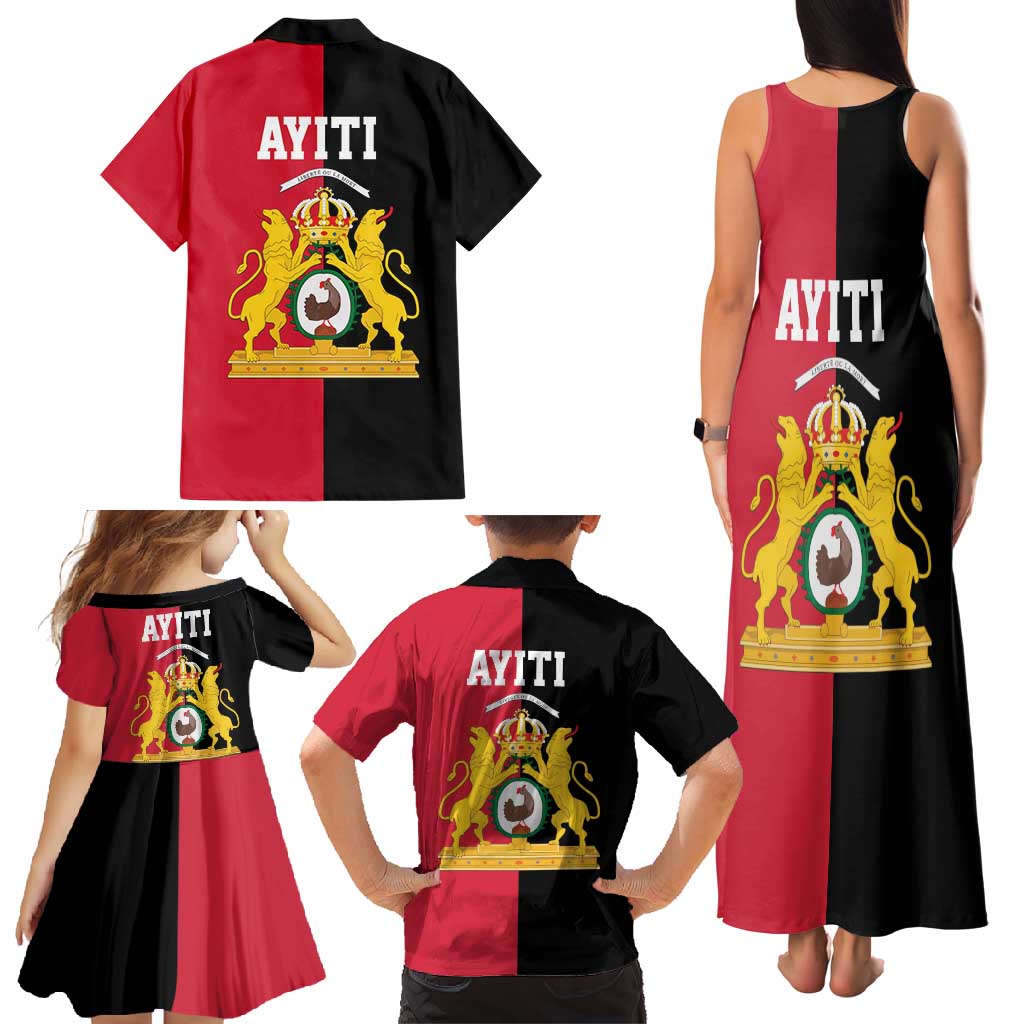 First Empire of Haiti 1804 –1806 Family Matching Tank Maxi Dress and Hawaiian Shirt Liberte ou la Mort!