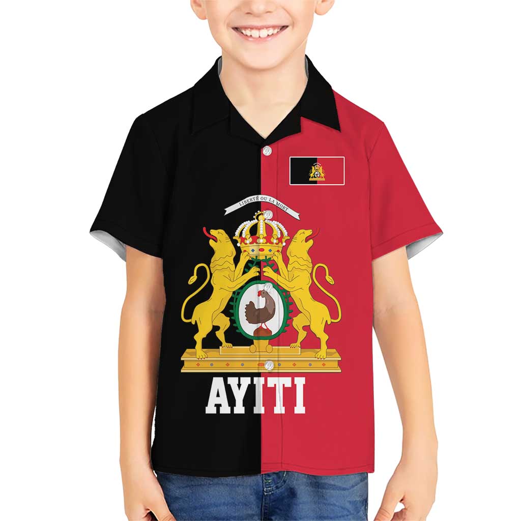 First Empire of Haiti 1804 –1806 Kid Hawaiian Shirt Liberte ou la Mort!