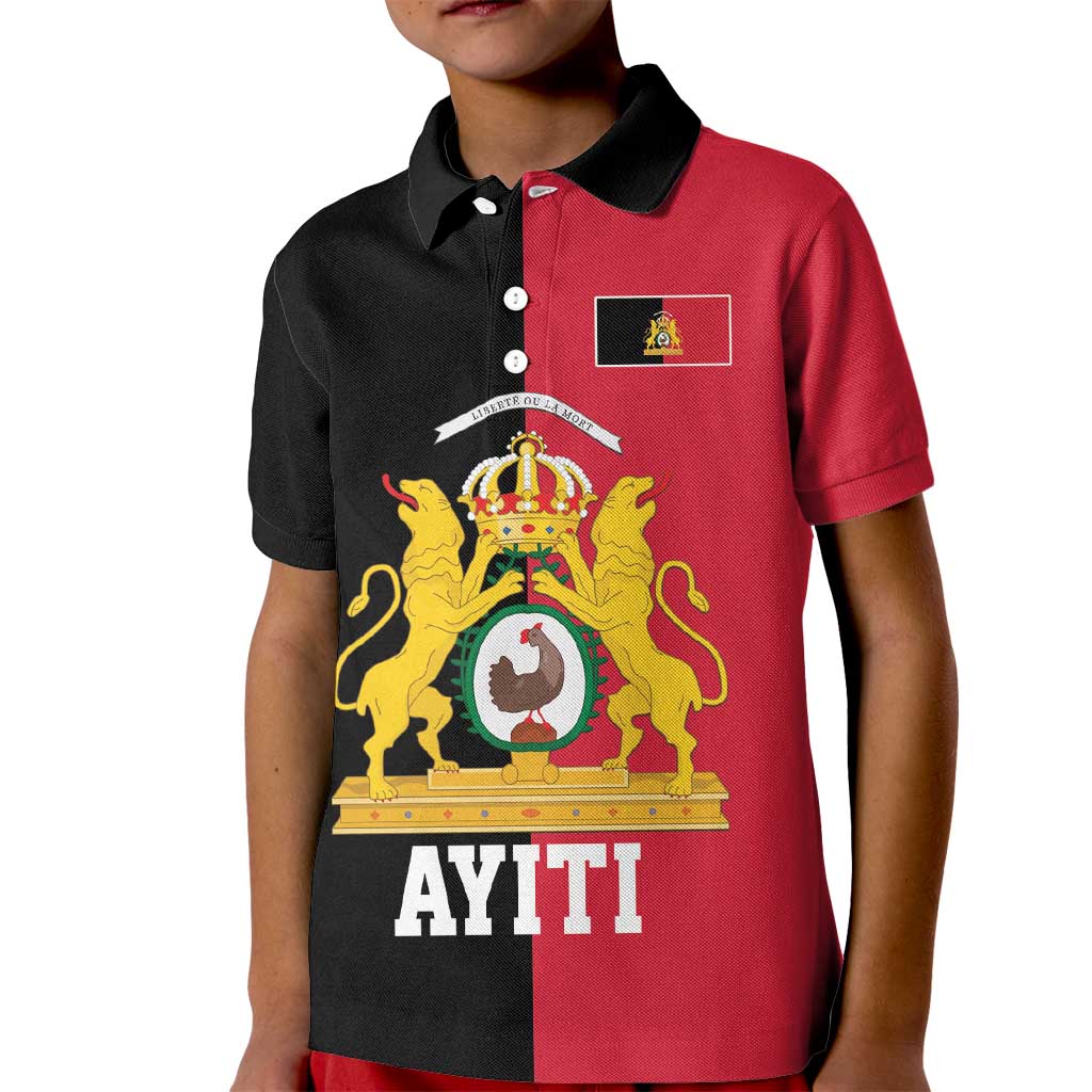 First Empire of Haiti 1804 –1806 Kid Polo Shirt Liberte ou la Mort!