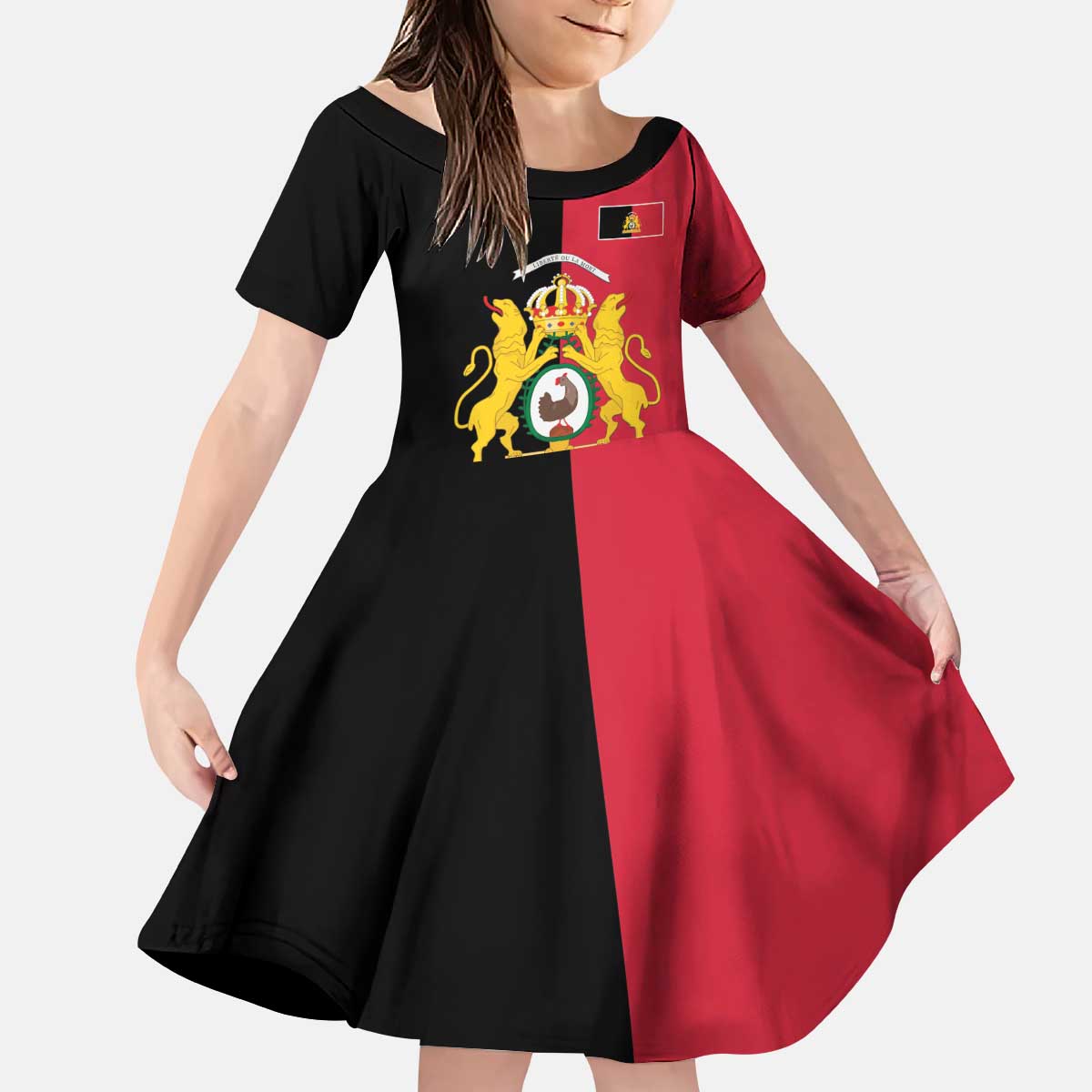 First Empire of Haiti 1804 –1806 Kid Short Sleeve Dress Liberte ou la Mort!