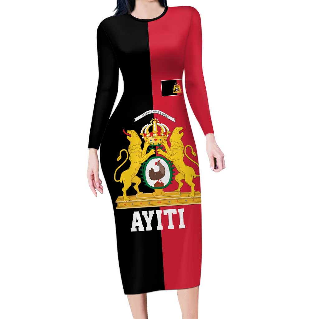 First Empire of Haiti 1804 –1806 Long Sleeve Bodycon Dress Liberte ou la Mort!