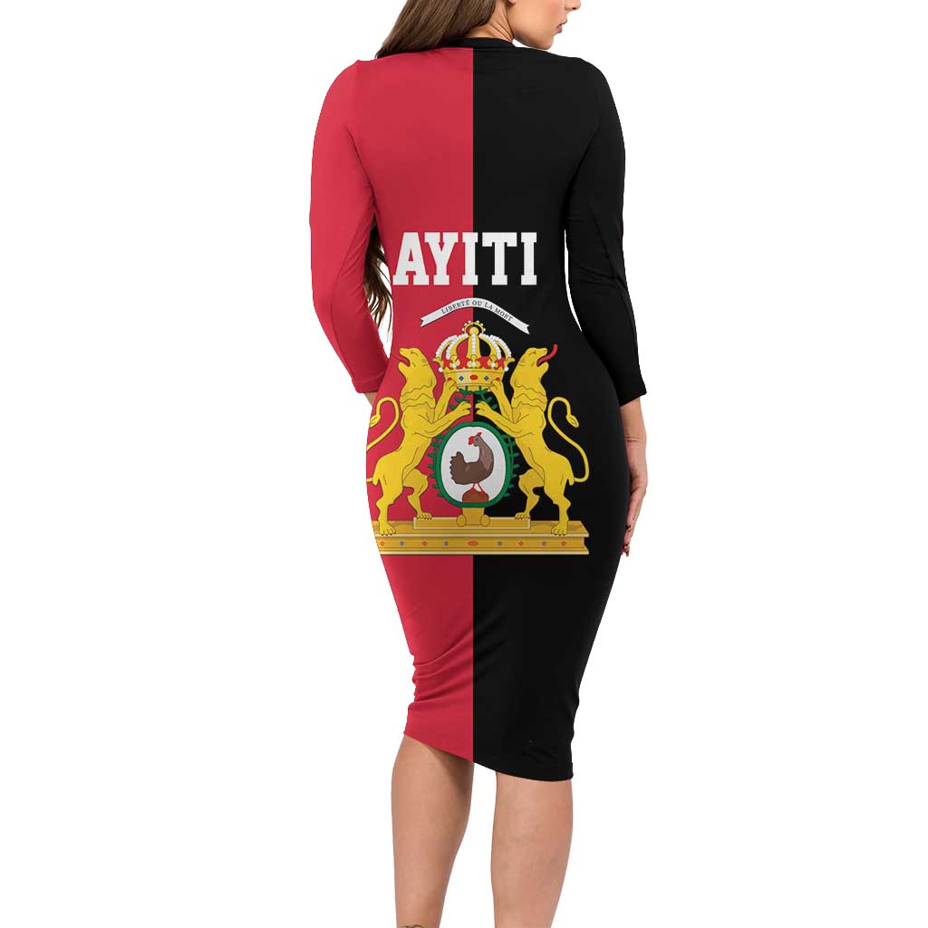 First Empire of Haiti 1804 –1806 Long Sleeve Bodycon Dress Liberte ou la Mort!