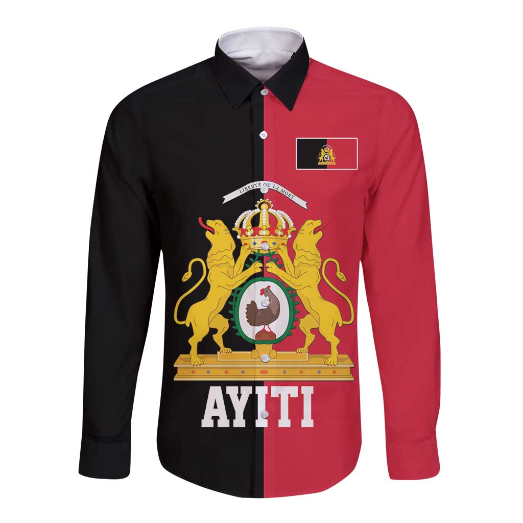 First Empire of Haiti 1804 –1806 Long Sleeve Button Shirt Liberte ou la Mort!