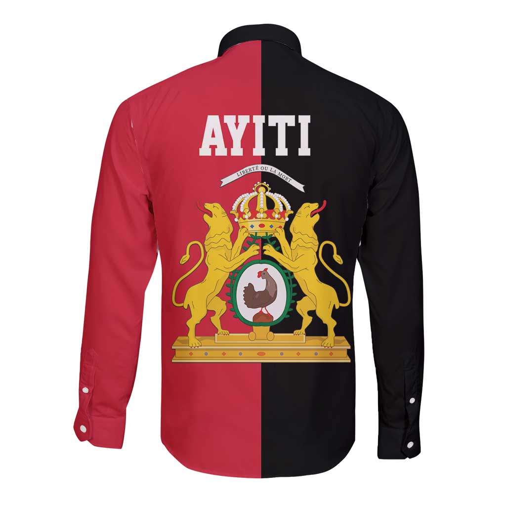First Empire of Haiti 1804 –1806 Long Sleeve Button Shirt Liberte ou la Mort!