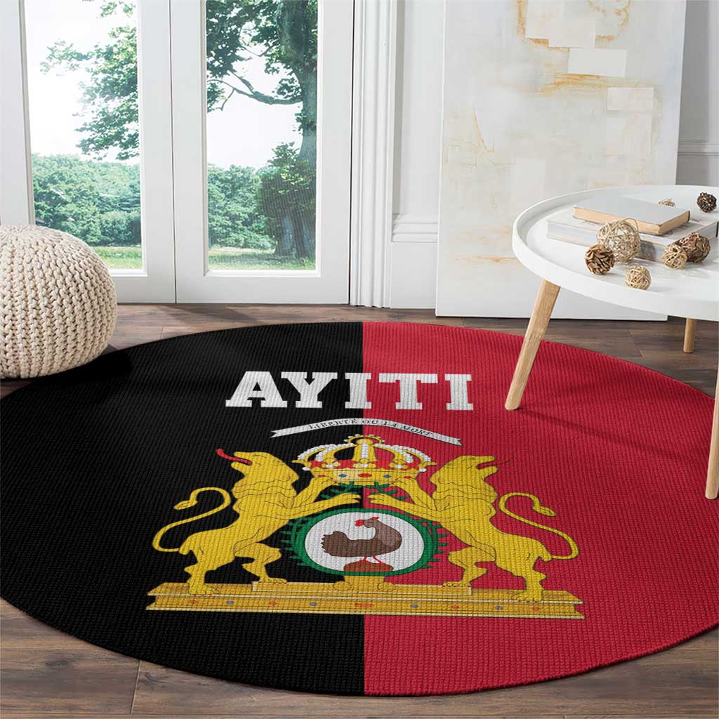 First Empire of Haiti 1804 –1806 Round Carpet Liberte ou la Mort!