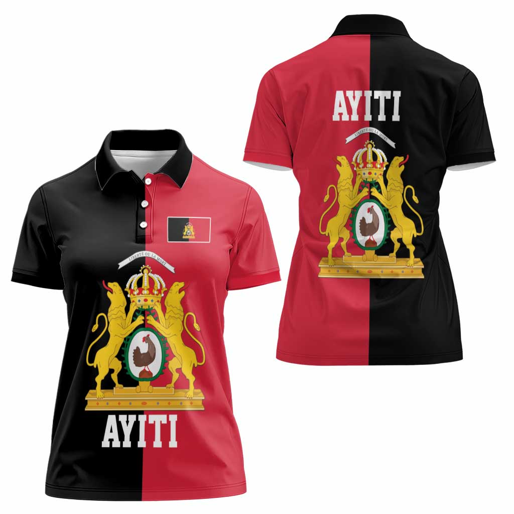 First Empire of Haiti 1804 –1806 Women Polo Shirt Liberte ou la Mort!