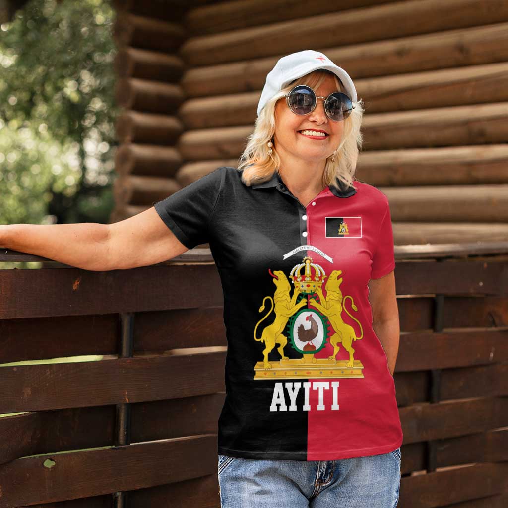 First Empire of Haiti 1804 –1806 Women Polo Shirt Liberte ou la Mort!