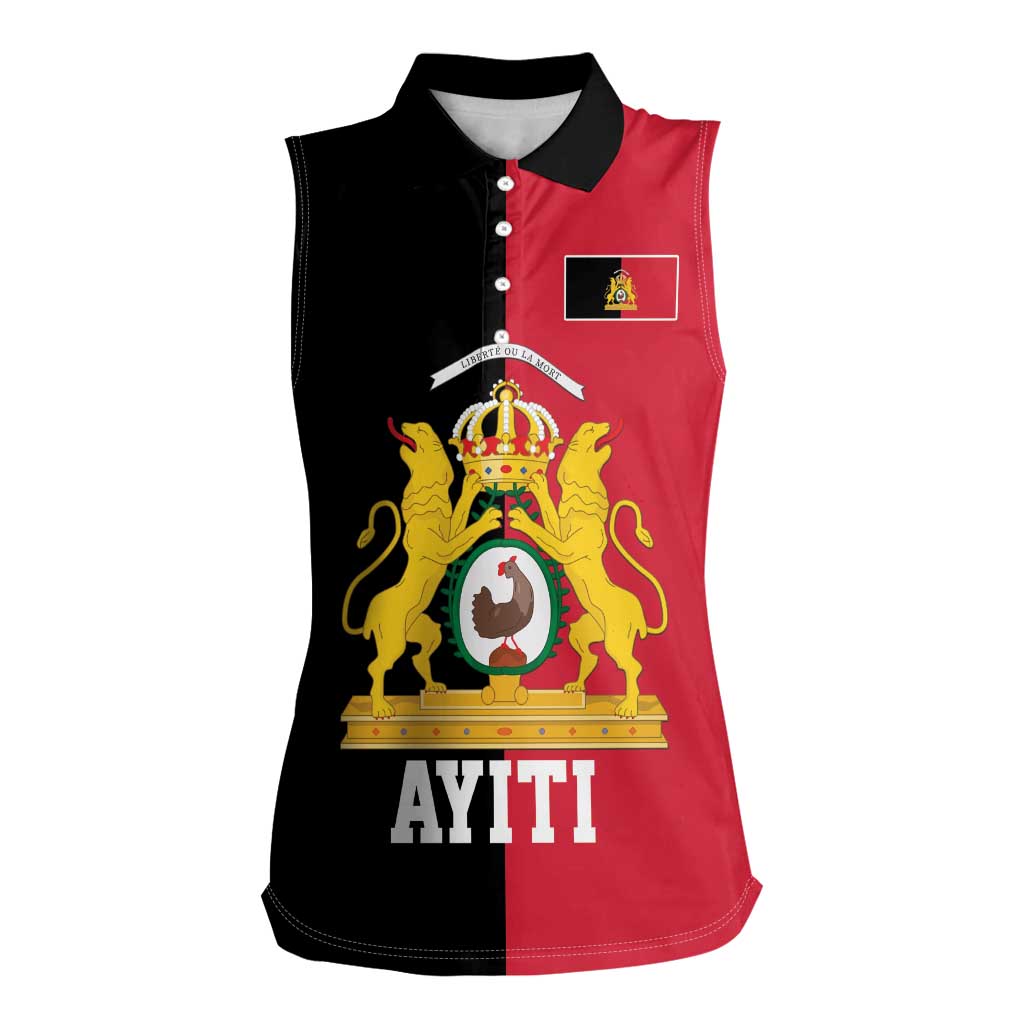 First Empire of Haiti 1804 –1806 Women Sleeveless Polo Shirt Liberte ou la Mort!