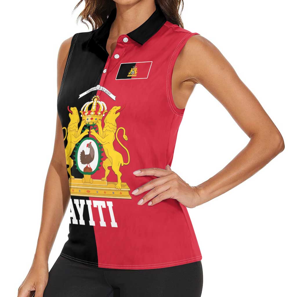 First Empire of Haiti 1804 –1806 Women Sleeveless Polo Shirt Liberte ou la Mort!