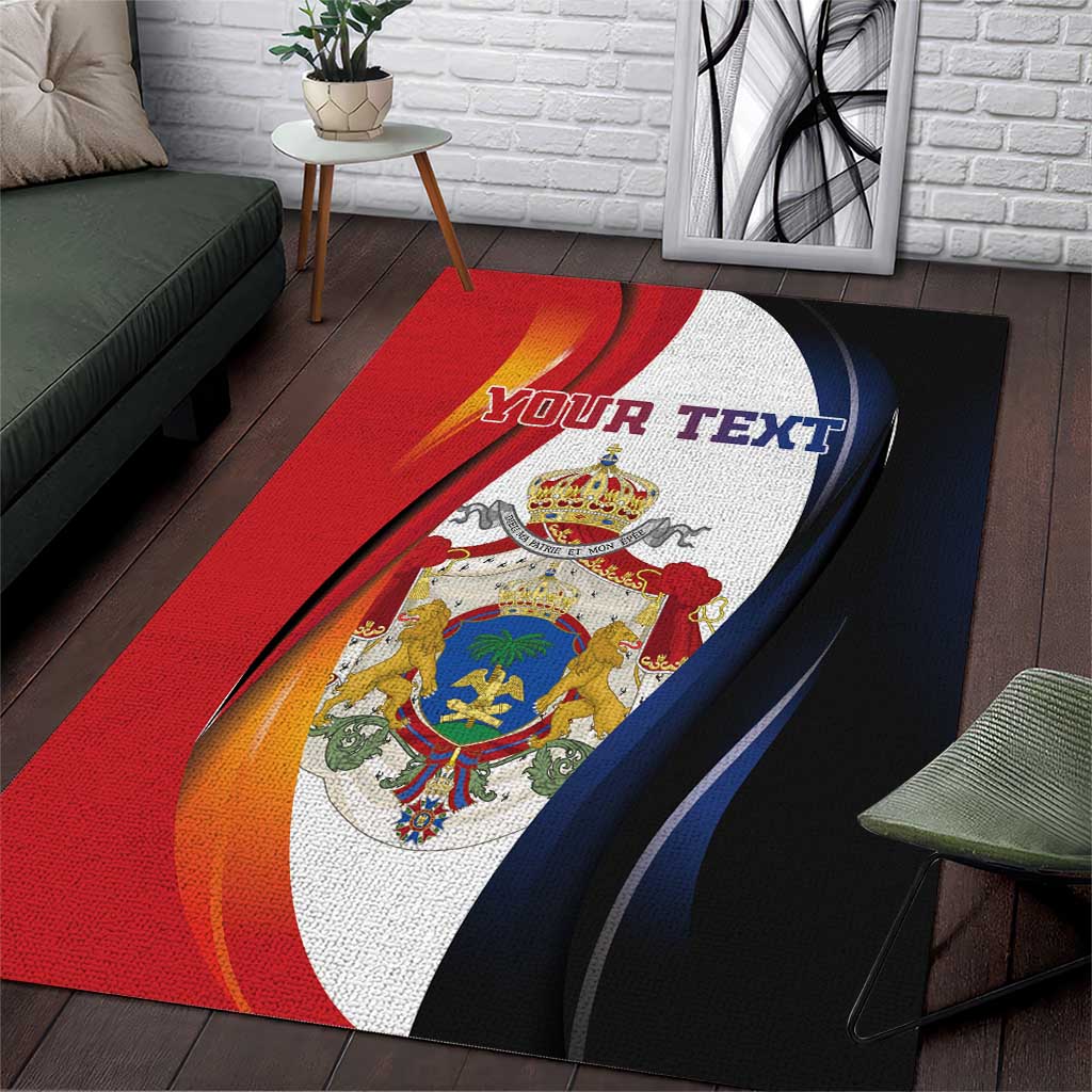Personalized Second Empire of Haiti 1849-1859 Area Rug Dieu Ma Patrie Et Mon Epee