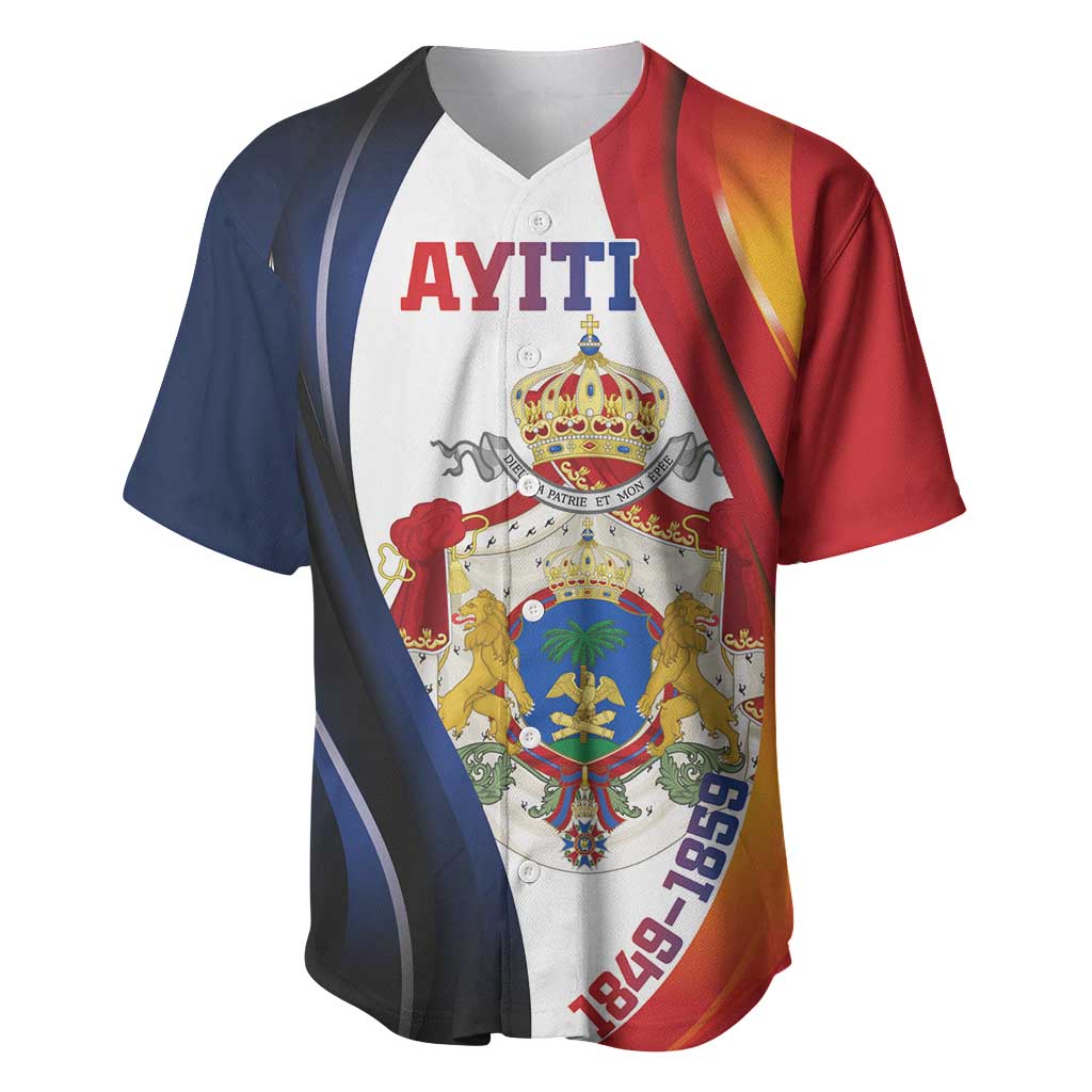 Personalized Second Empire of Haiti 1849-1859 Baseball Jersey Dieu Ma Patrie Et Mon Epee