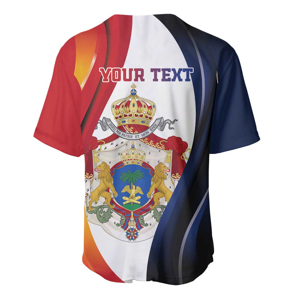 Personalized Second Empire of Haiti 1849-1859 Baseball Jersey Dieu Ma Patrie Et Mon Epee