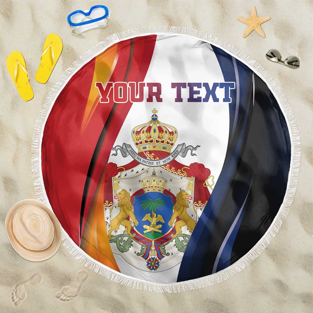 Personalized Second Empire of Haiti 1849-1859 Beach Blanket Dieu Ma Patrie Et Mon Epee