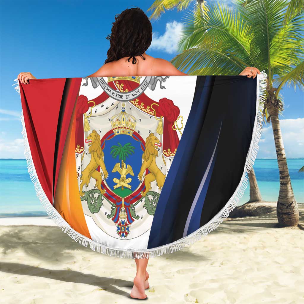 Personalized Second Empire of Haiti 1849-1859 Beach Blanket Dieu Ma Patrie Et Mon Epee