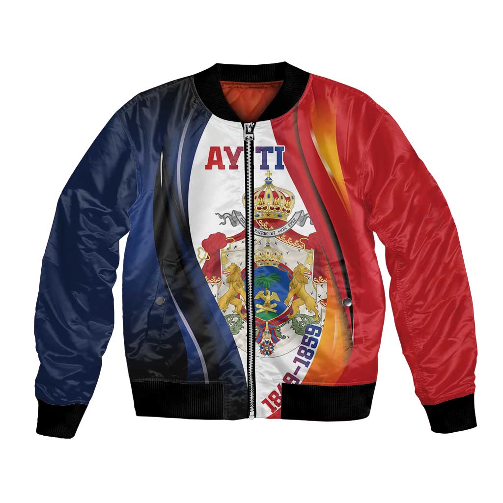 Personalized Second Empire of Haiti 1849-1859 Bomber Jacket Dieu Ma Patrie Et Mon Epee