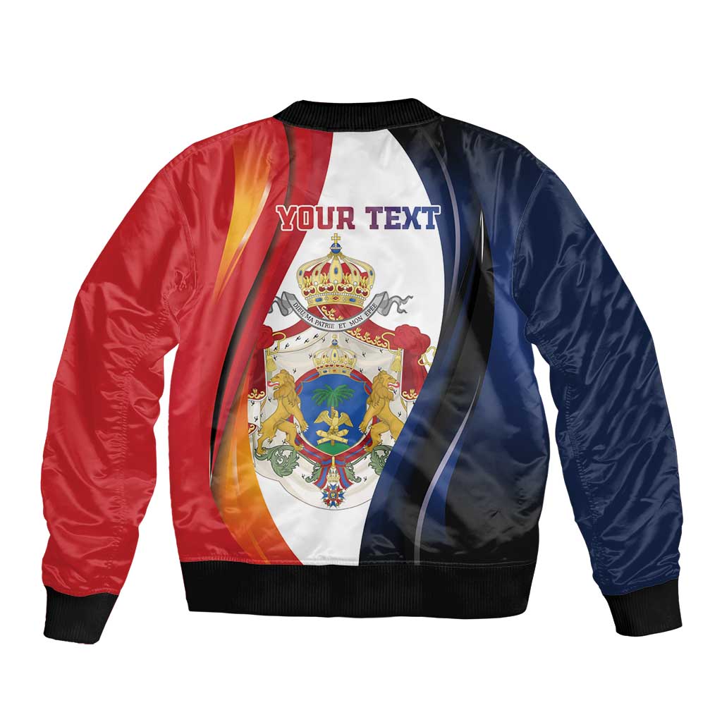 Personalized Second Empire of Haiti 1849-1859 Bomber Jacket Dieu Ma Patrie Et Mon Epee