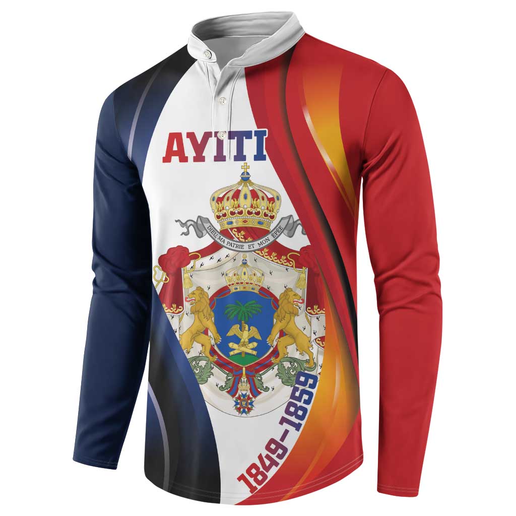 Personalized Second Empire of Haiti 1849-1859 Button Sweatshirt Dieu Ma Patrie Et Mon Epee