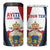 Personalized Second Empire of Haiti 1849-1859 4 in 1 Can Cooler Tumbler Dieu Ma Patrie Et Mon Epee