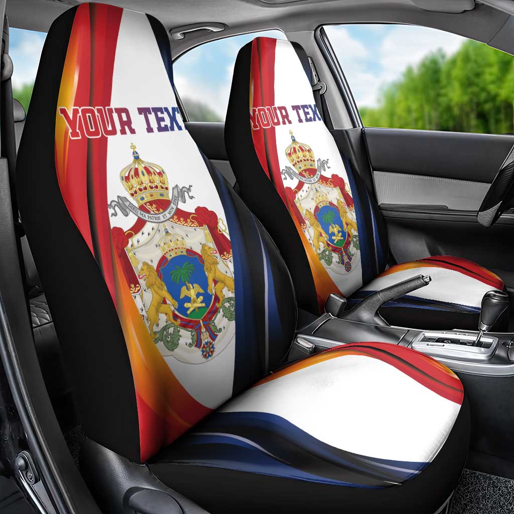 Personalized Second Empire of Haiti 1849-1859 Car Seat Cover Dieu Ma Patrie Et Mon Epee