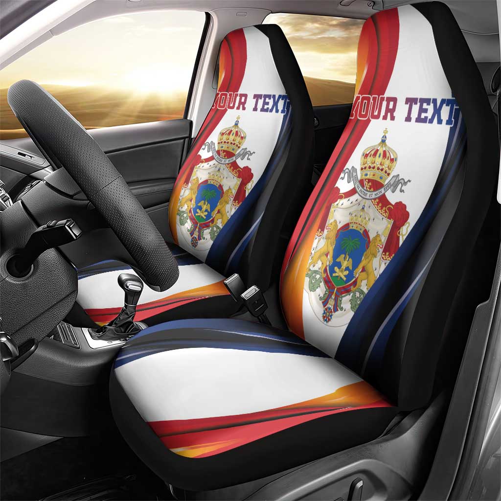 Personalized Second Empire of Haiti 1849-1859 Car Seat Cover Dieu Ma Patrie Et Mon Epee