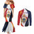 Personalized Second Empire of Haiti 1849-1859 Couples Matching Mermaid Dress and Long Sleeve Button Shirt Dieu Ma Patrie Et Mon Epee