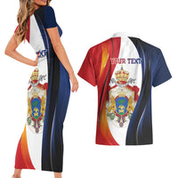 Personalized Second Empire of Haiti 1849-1859 Couples Matching Short Sleeve Bodycon Dress and Hawaiian Shirt Dieu Ma Patrie Et Mon Epee