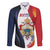 Personalized Second Empire of Haiti 1849-1859 Family Matching Long Sleeve Bodycon Dress and Hawaiian Shirt Dieu Ma Patrie Et Mon Epee