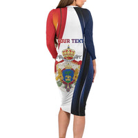 Personalized Second Empire of Haiti 1849-1859 Family Matching Long Sleeve Bodycon Dress and Hawaiian Shirt Dieu Ma Patrie Et Mon Epee