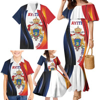 Personalized Second Empire of Haiti 1849-1859 Family Matching Mermaid Dress and Hawaiian Shirt Dieu Ma Patrie Et Mon Epee