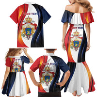 Personalized Second Empire of Haiti 1849-1859 Family Matching Mermaid Dress and Hawaiian Shirt Dieu Ma Patrie Et Mon Epee