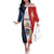 Personalized Second Empire of Haiti 1849-1859 Family Matching Off The Shoulder Long Sleeve Dress and Hawaiian Shirt Dieu Ma Patrie Et Mon Epee