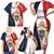 Personalized Second Empire of Haiti 1849-1859 Family Matching Short Sleeve Bodycon Dress and Hawaiian Shirt Dieu Ma Patrie Et Mon Epee