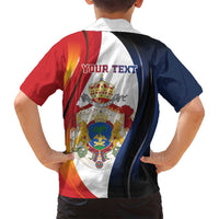 Personalized Second Empire of Haiti 1849-1859 Family Matching Summer Maxi Dress and Hawaiian Shirt Dieu Ma Patrie Et Mon Epee