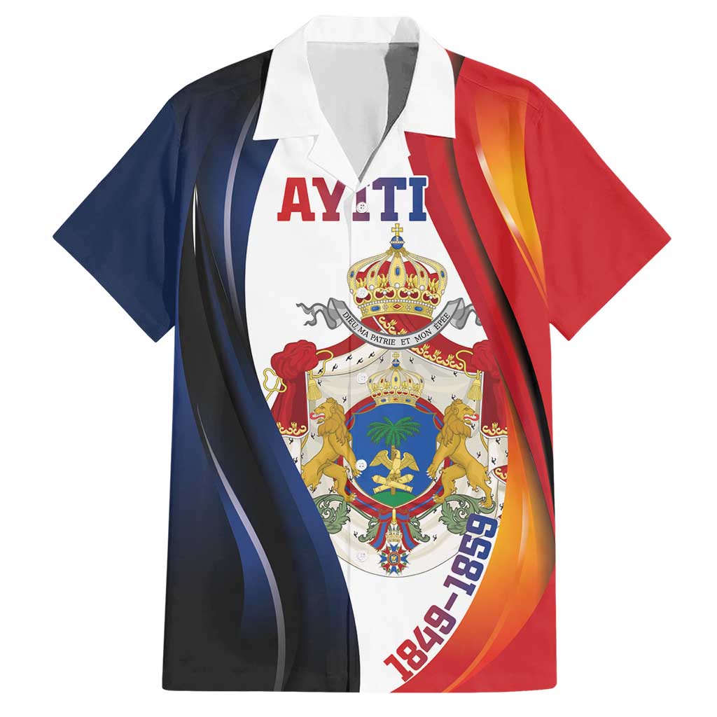 Personalized Second Empire of Haiti 1849-1859 Hawaiian Shirt Dieu Ma Patrie Et Mon Epee