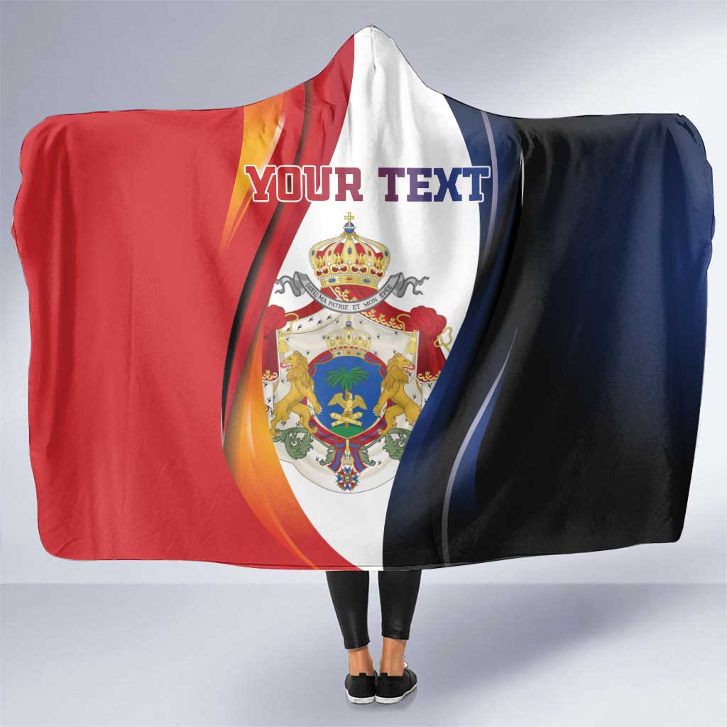 Personalized Second Empire of Haiti 1849-1859 Hooded Blanket Dieu Ma Patrie Et Mon Epee