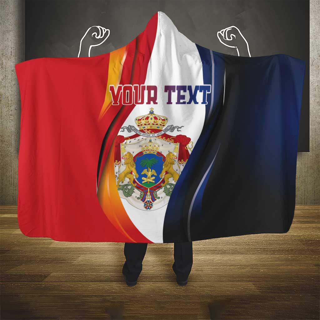 Personalized Second Empire of Haiti 1849-1859 Hooded Blanket Dieu Ma Patrie Et Mon Epee