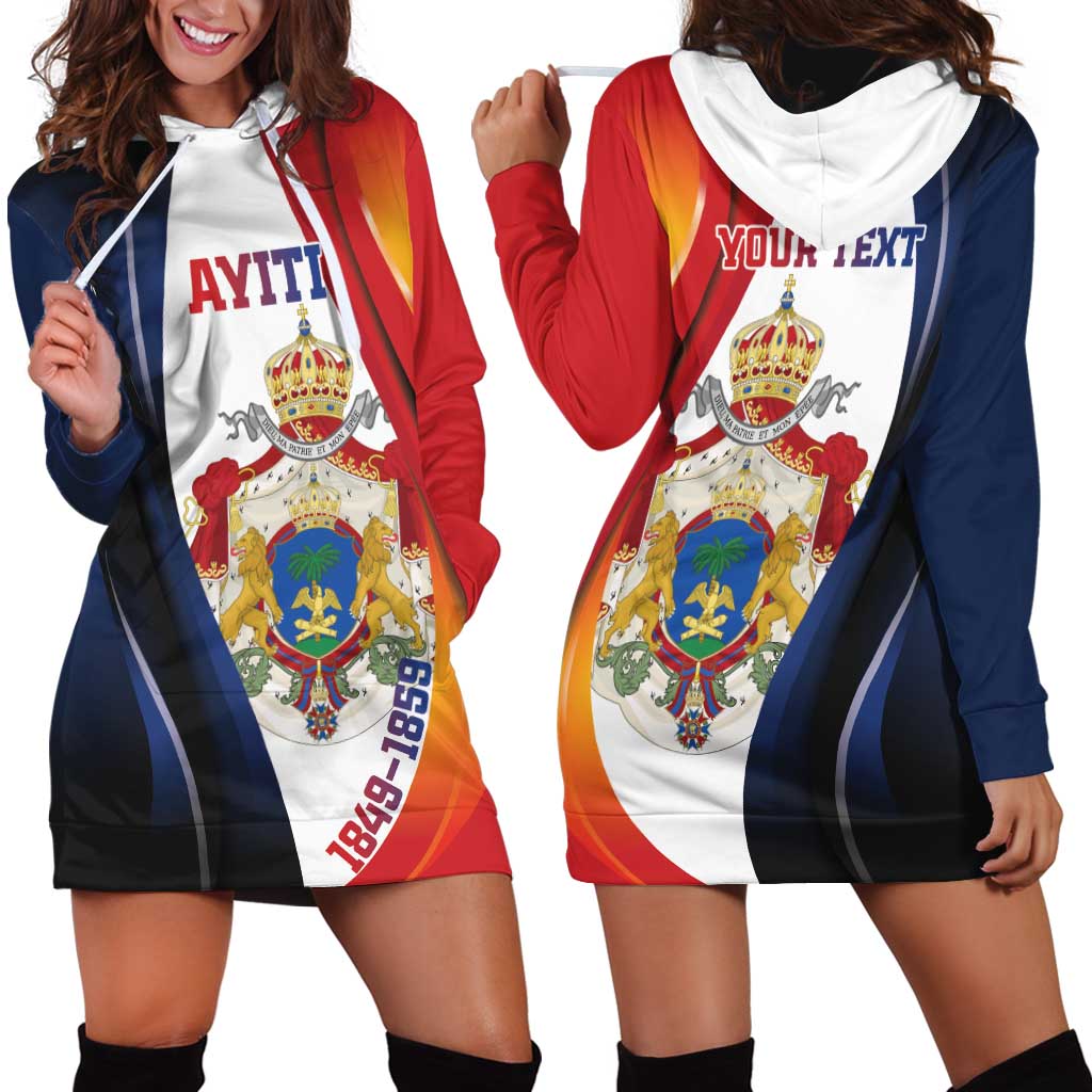 Personalized Second Empire of Haiti 1849-1859 Hoodie Dress Dieu Ma Patrie Et Mon Epee